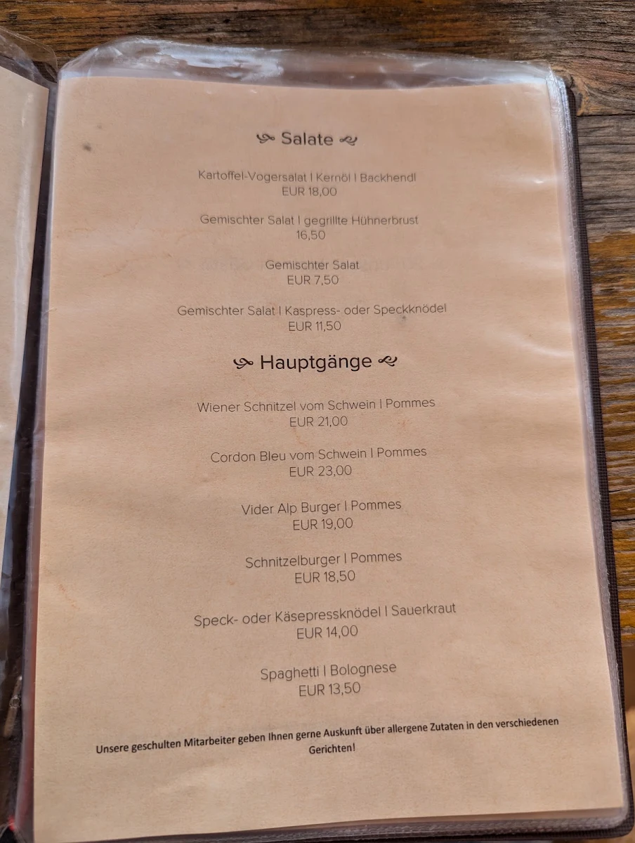 Speisekarte photo 1