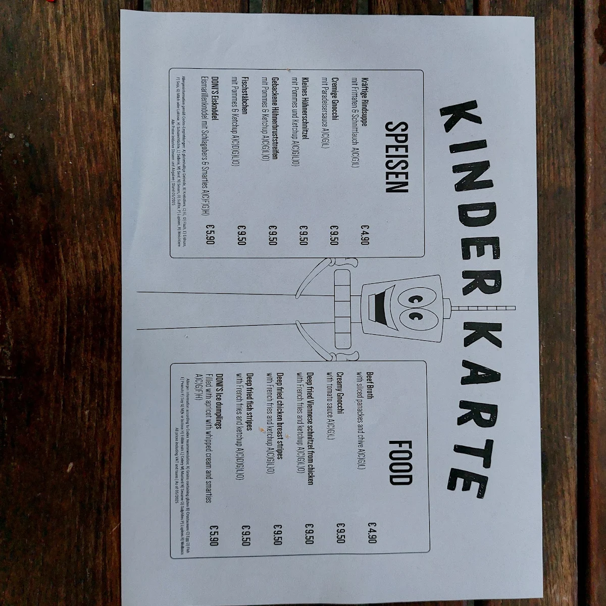 Speisekarte photo 5