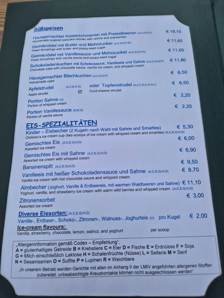 Speisekarte photo 1