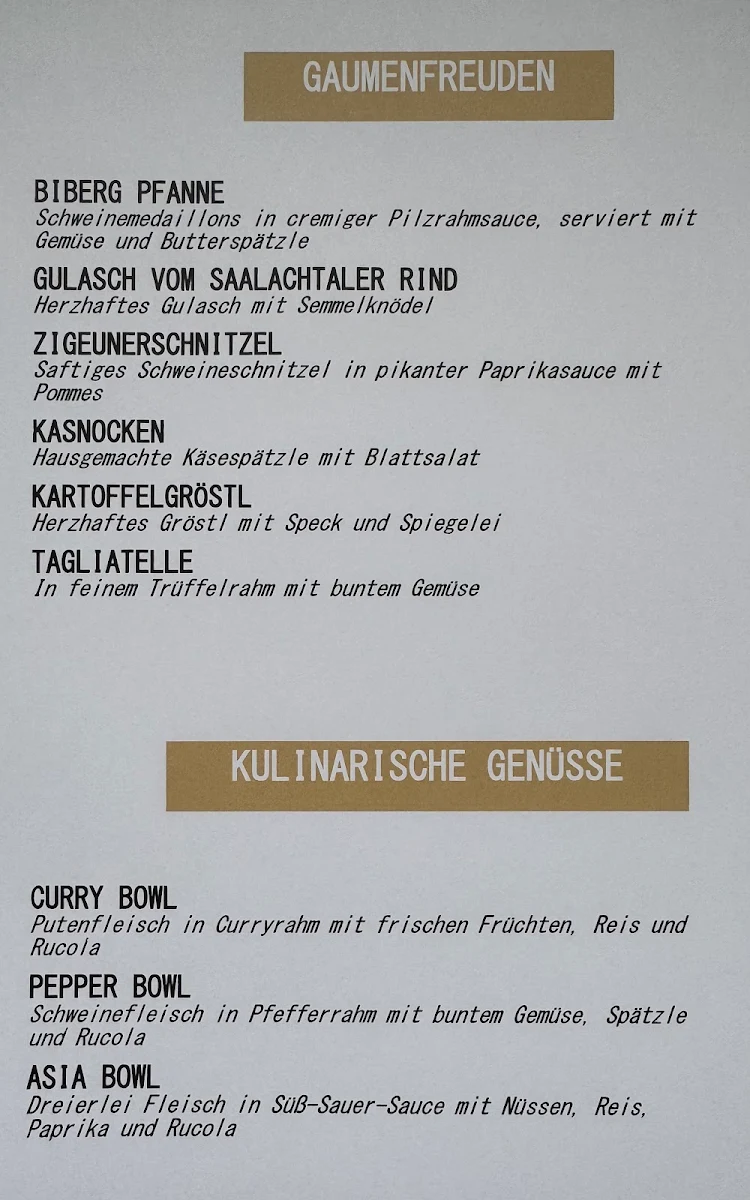 Speisekarte photo 1