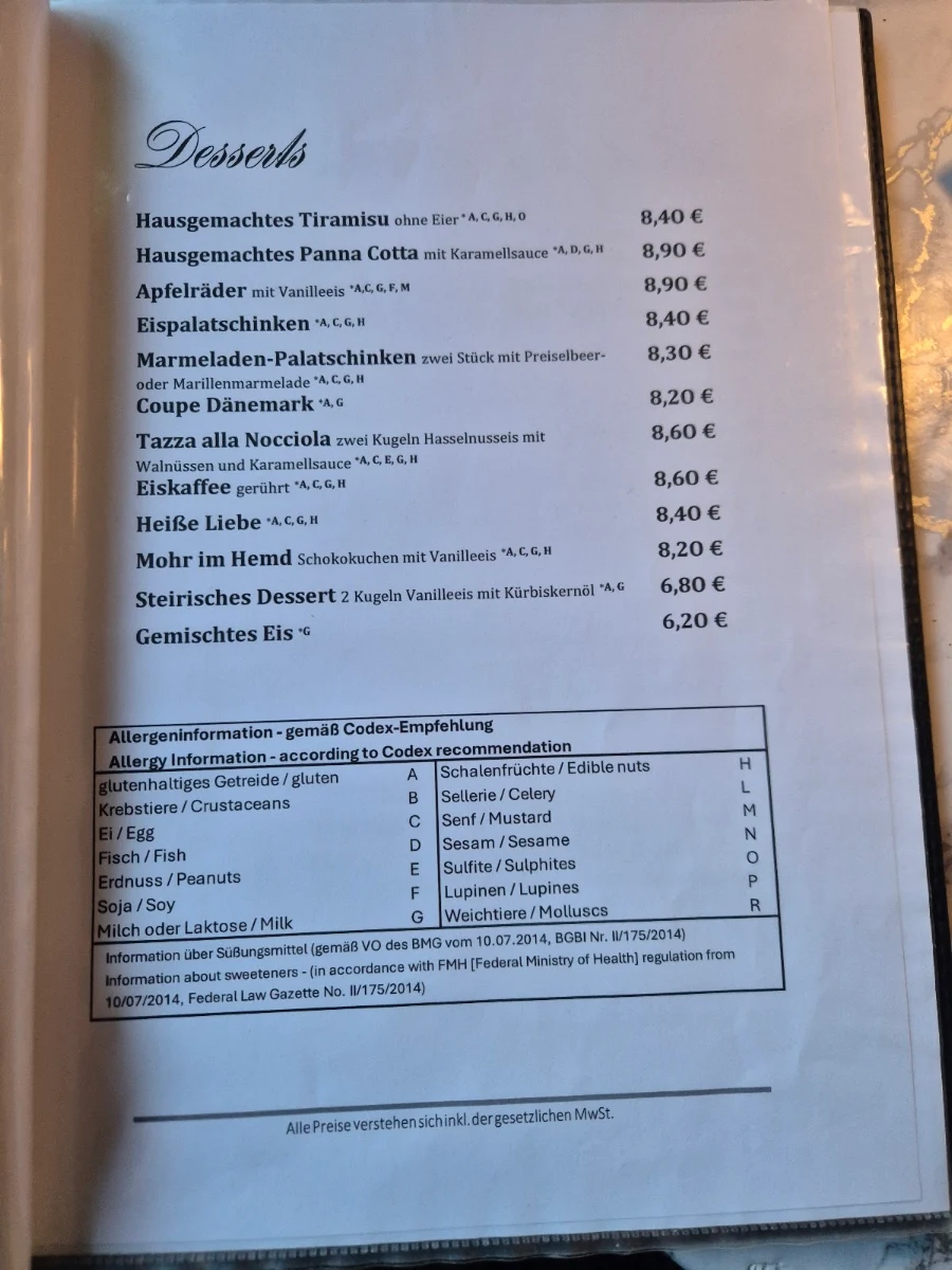 Speisekarte photo 2