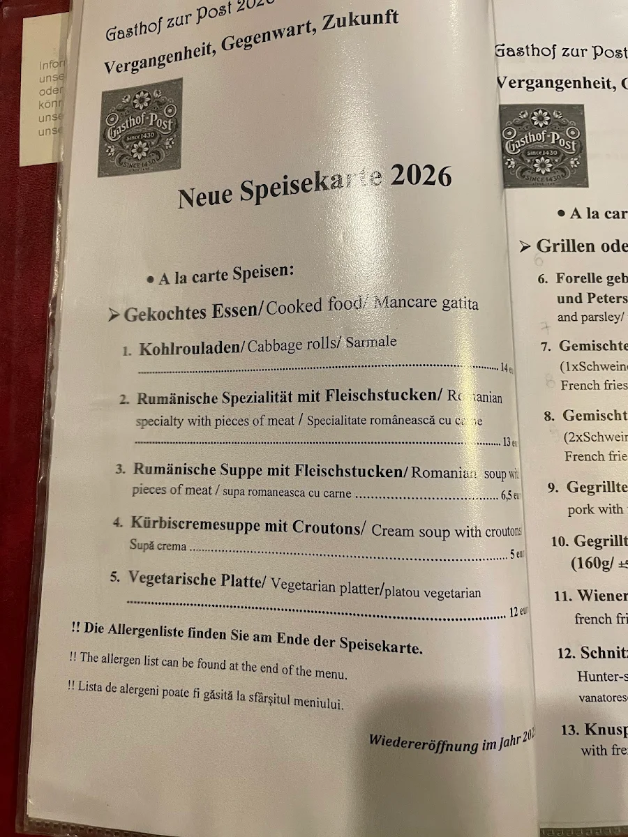 Speisekarte photo 2