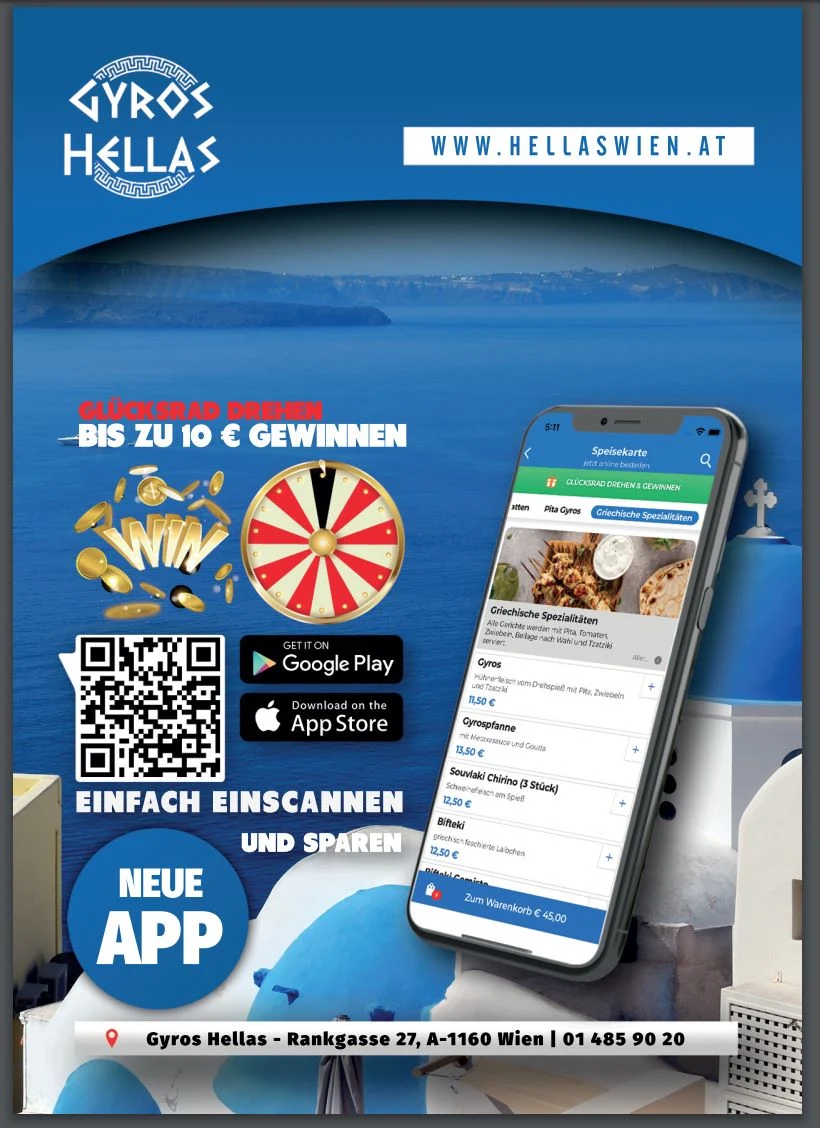 Speisekarte, Gyros Hellas