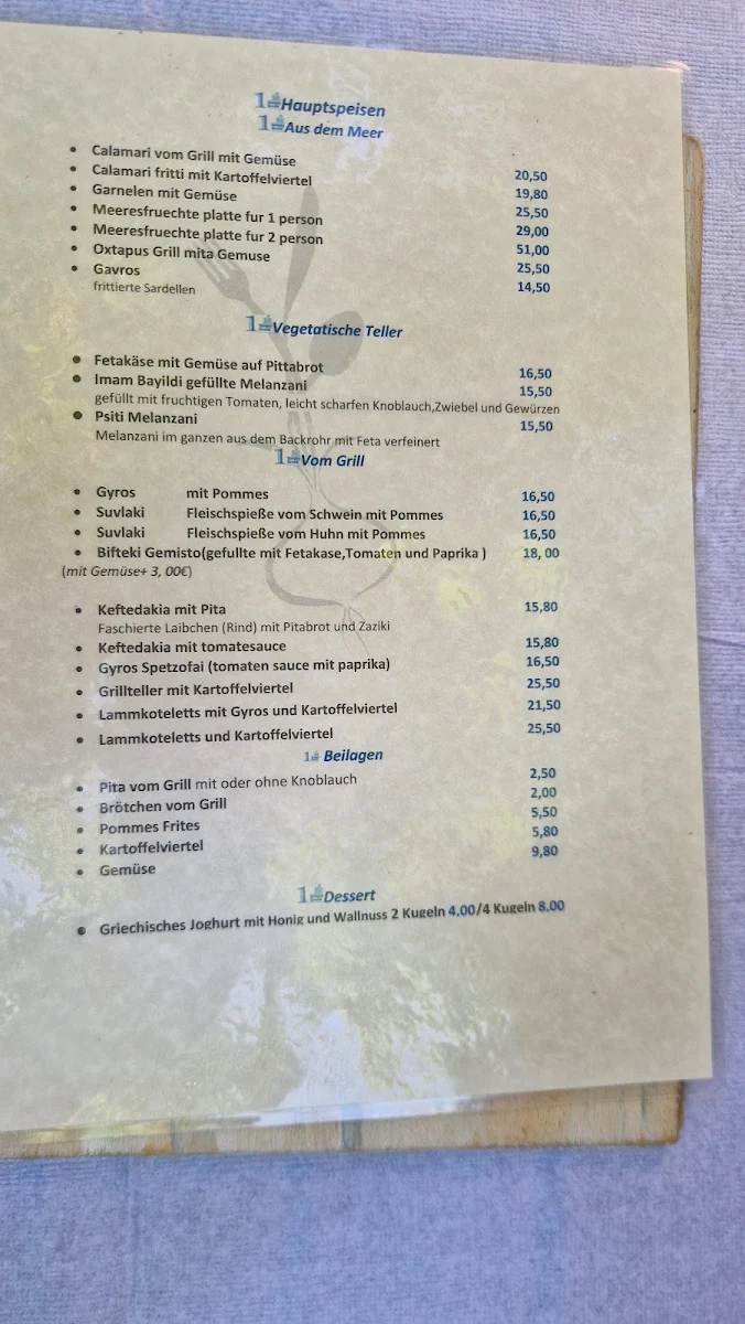Speisekarte photo 3