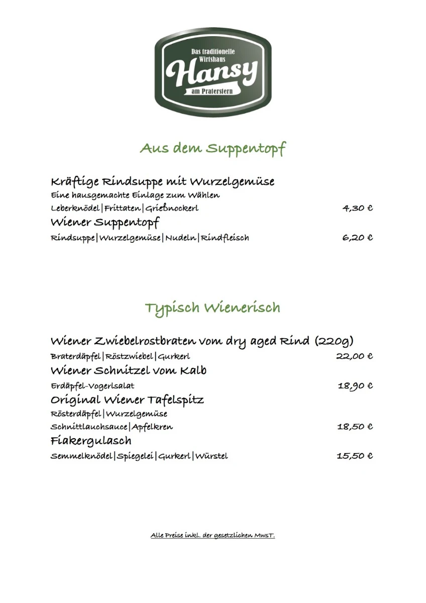 Speisekarte photo 5