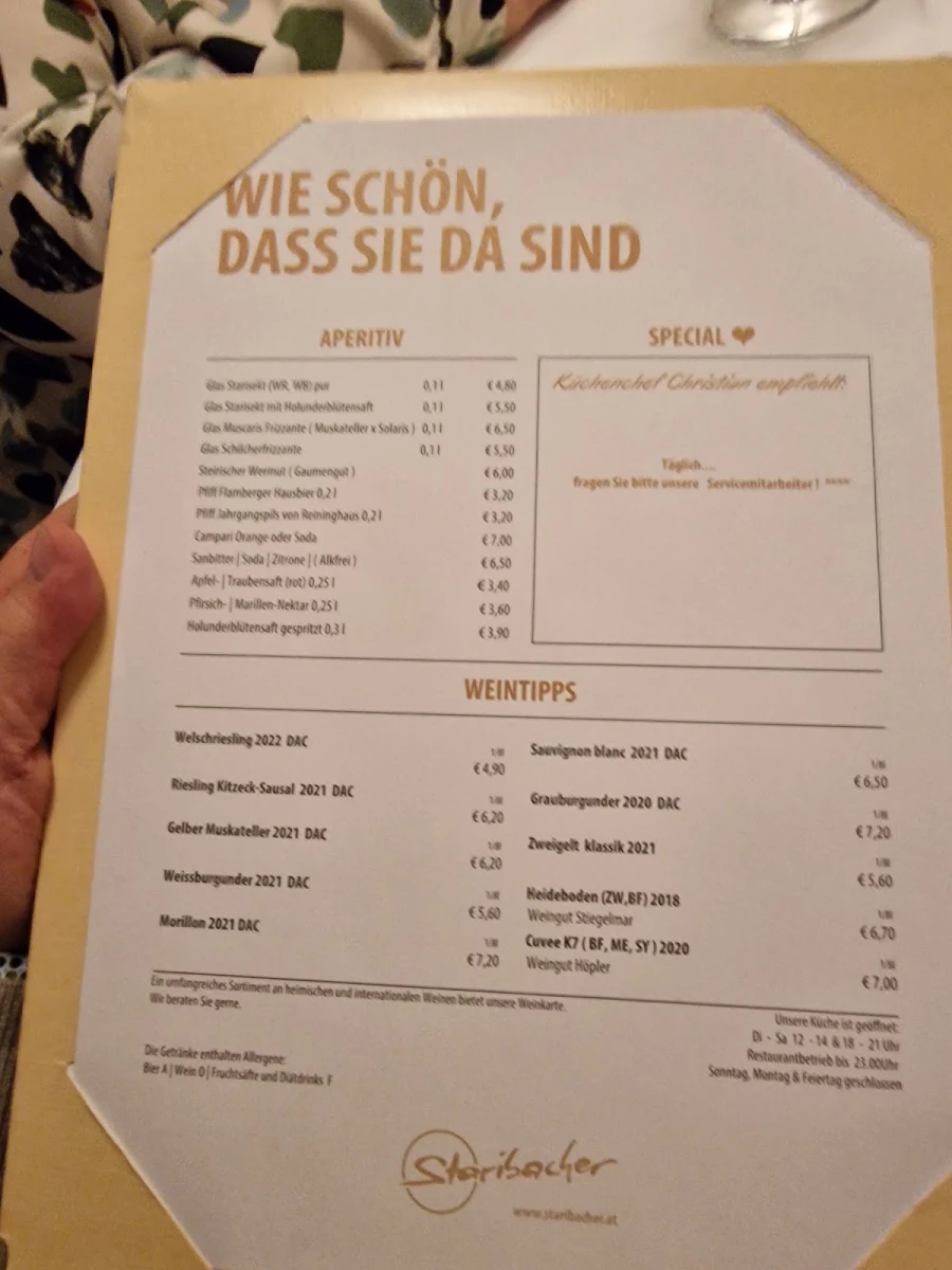 Speisekarte photo 1