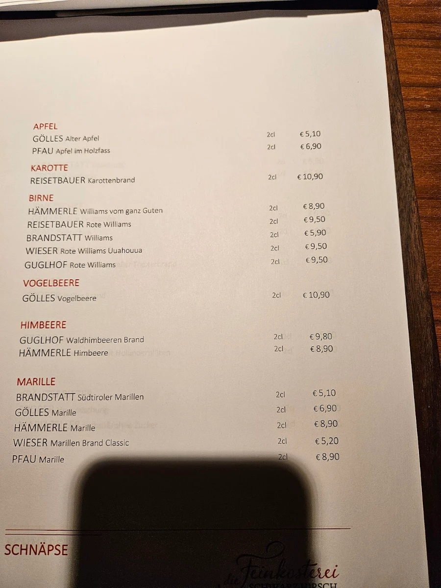 Speisekarte photo 1