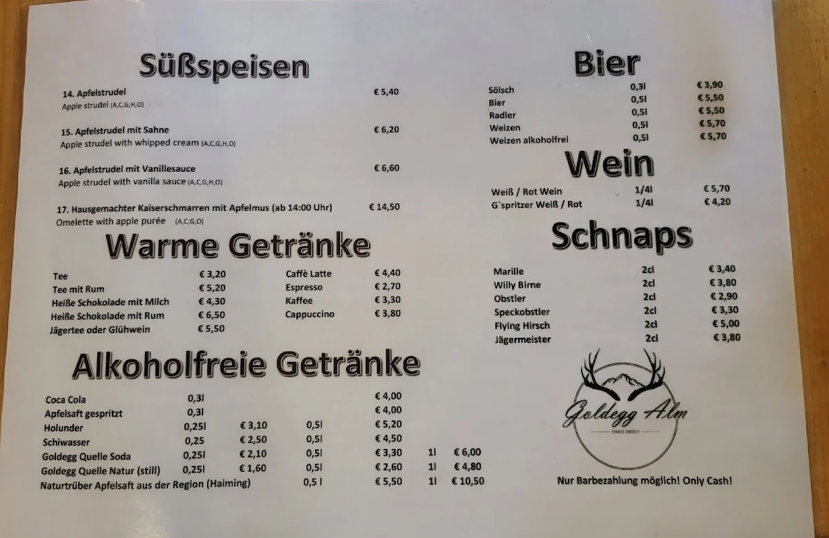 Speisekarte photo 1