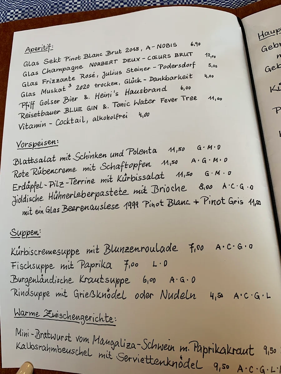 Speisekarte photo 1