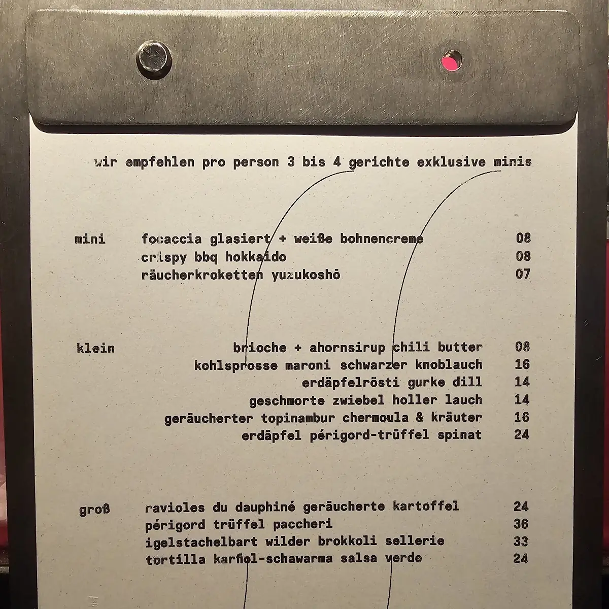 Speisekarte photo 2