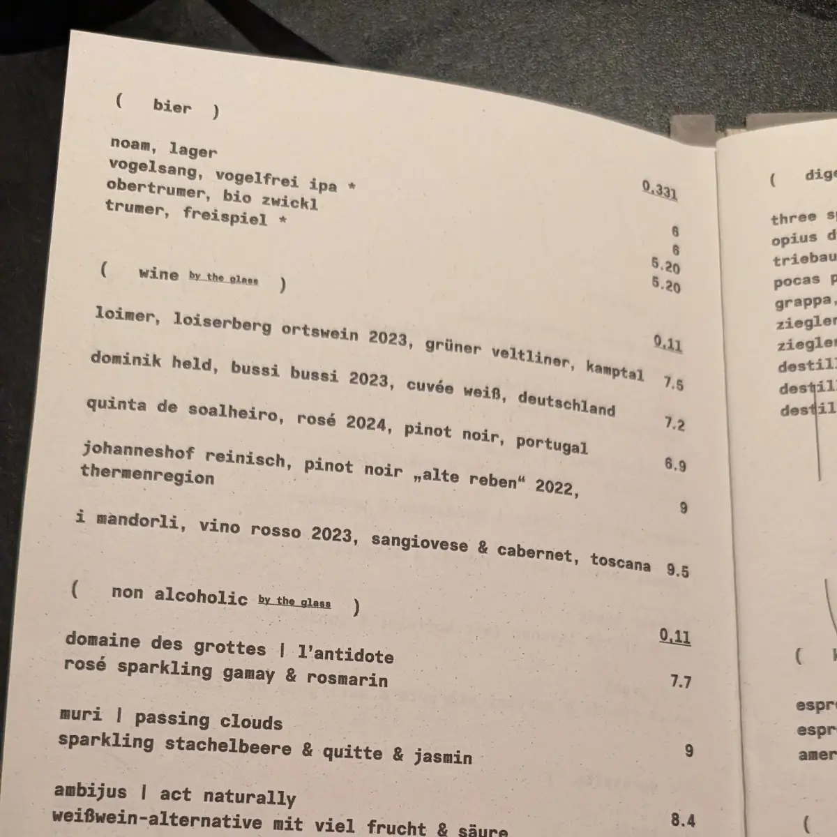 Speisekarte photo 6