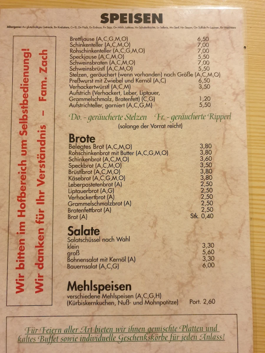 Speisekarte photo 4