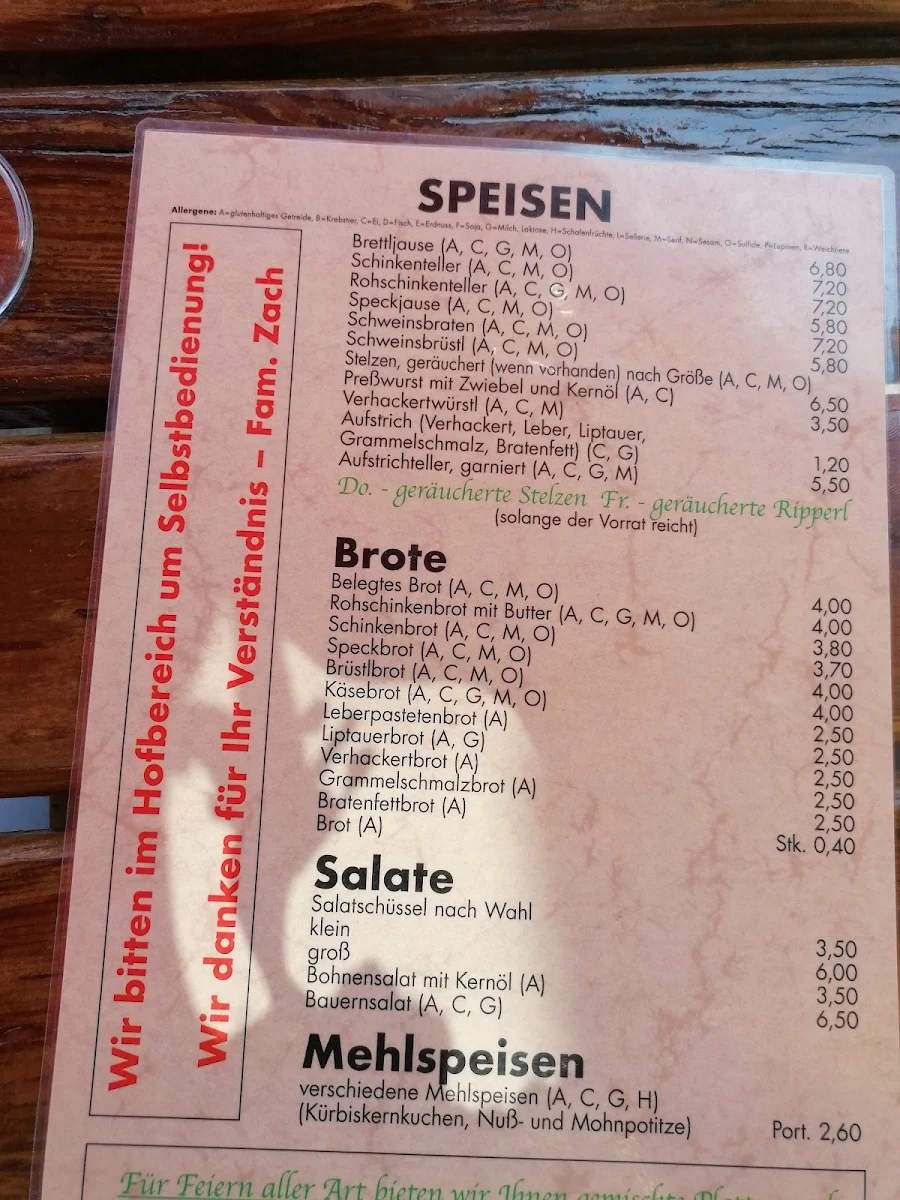 Speisekarte photo 6