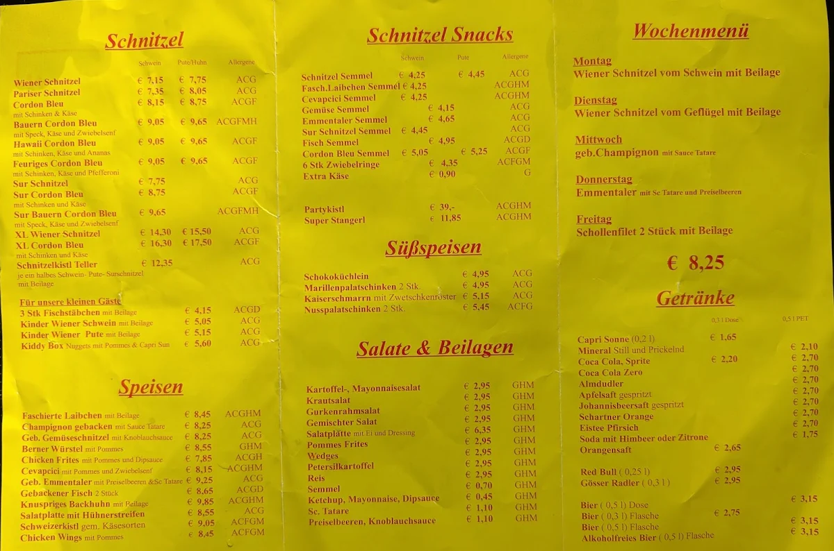 Speisekarte photo 1