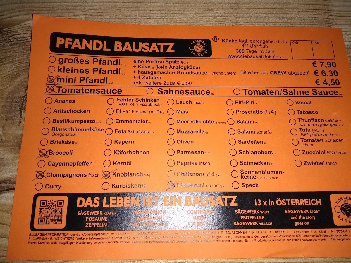 Speisekarte photo 1