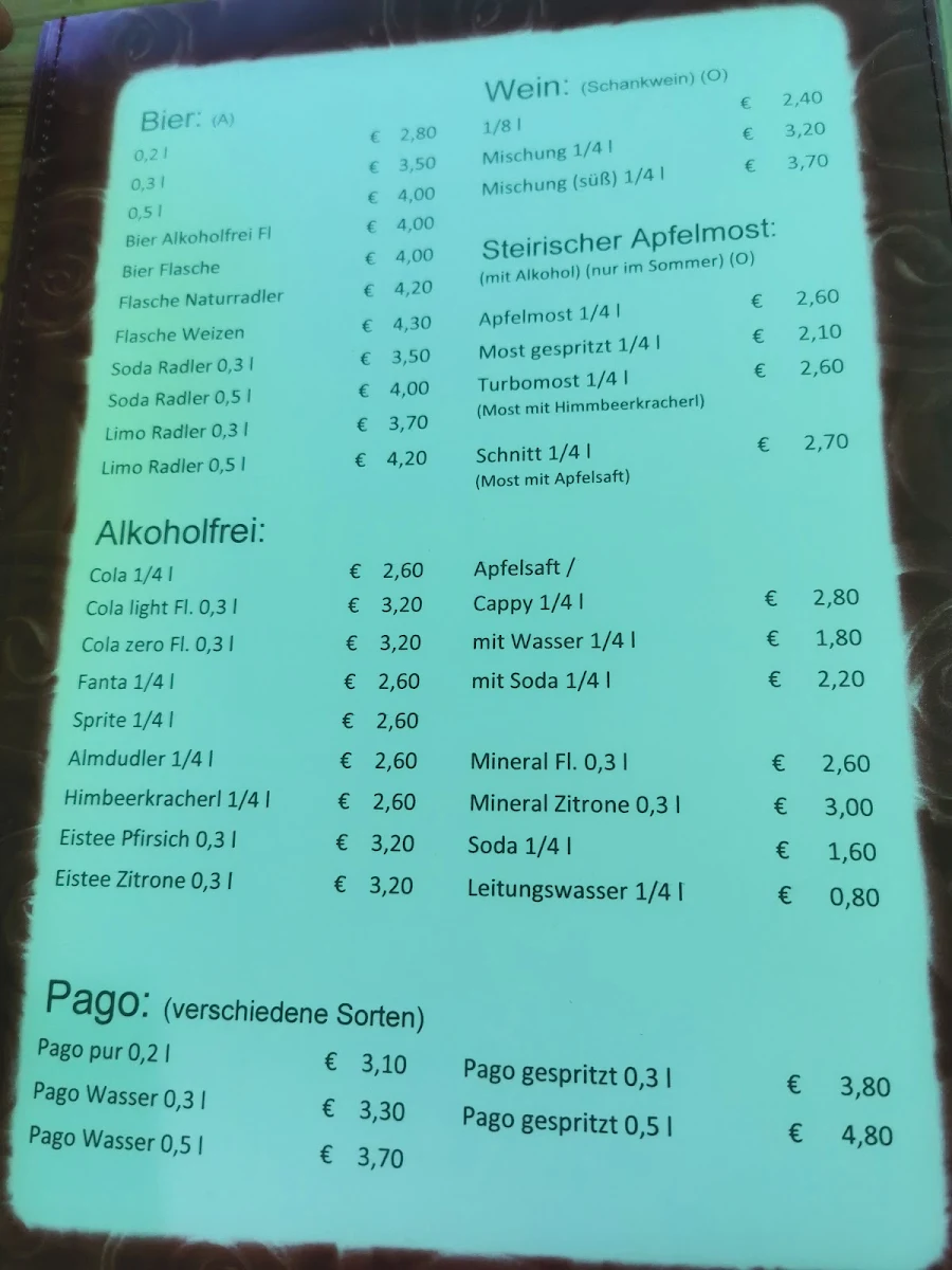 Speisekarte photo 2