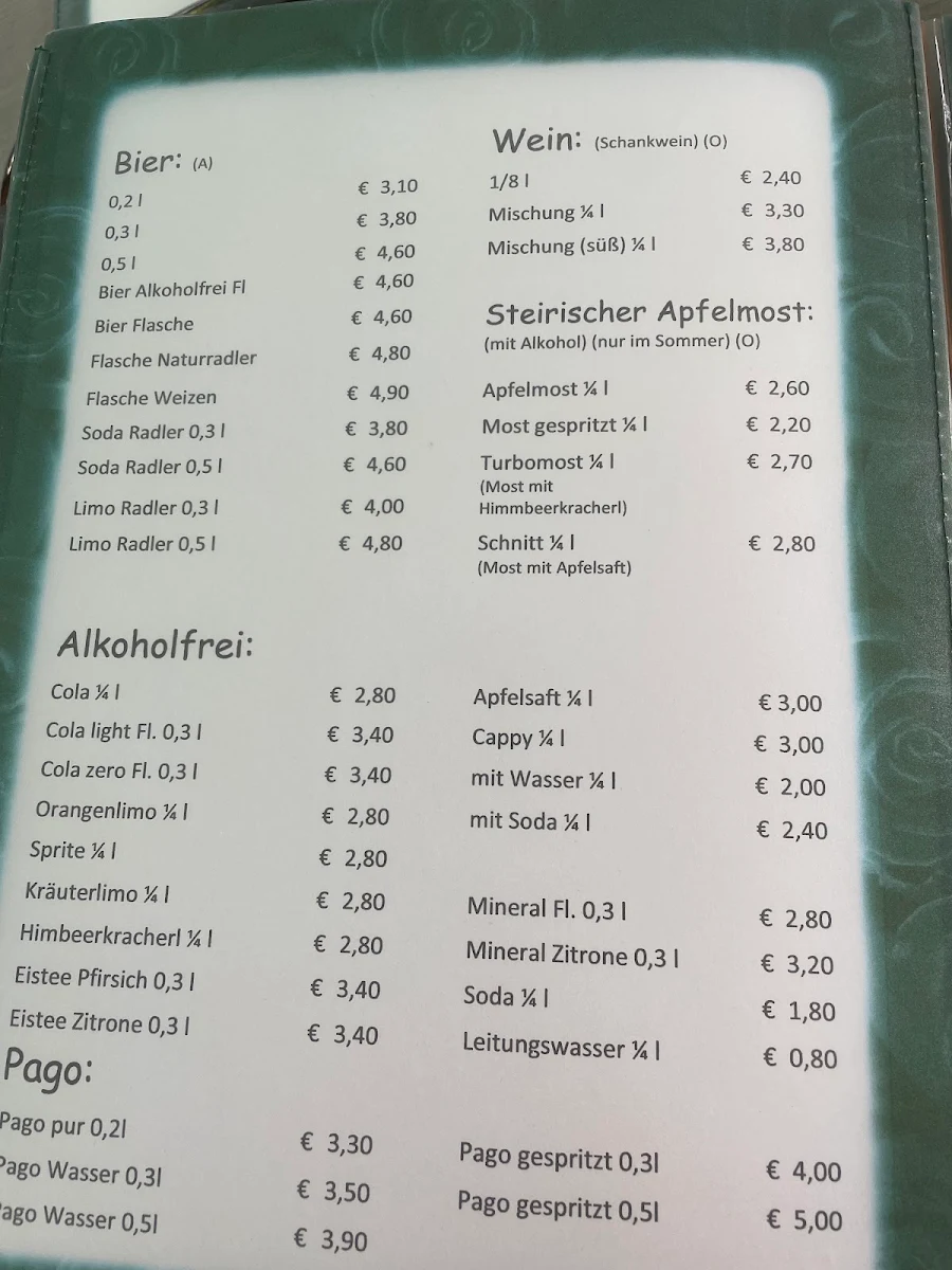 Speisekarte photo 5