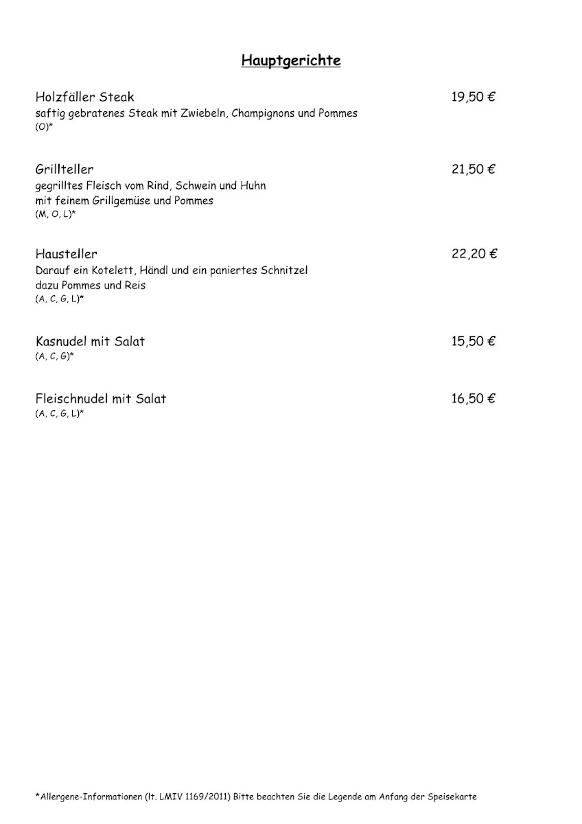 Speisekarte photo 7