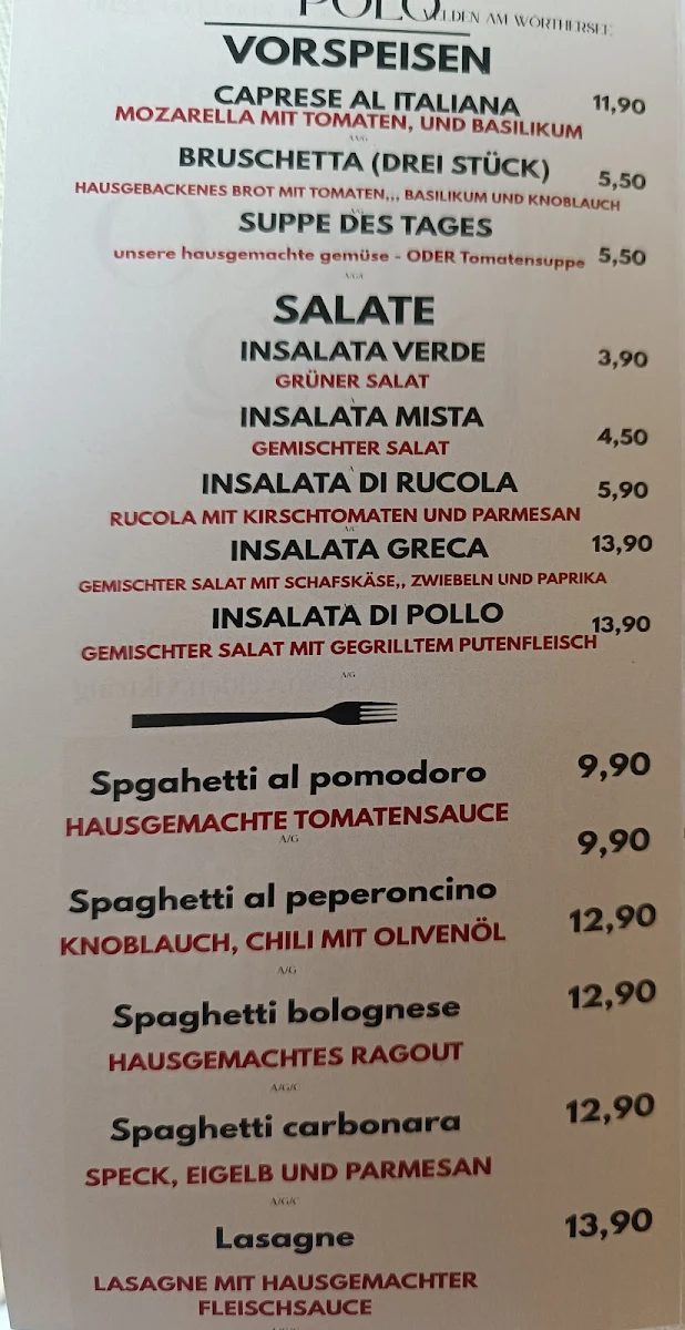 Speisekarte photo 2