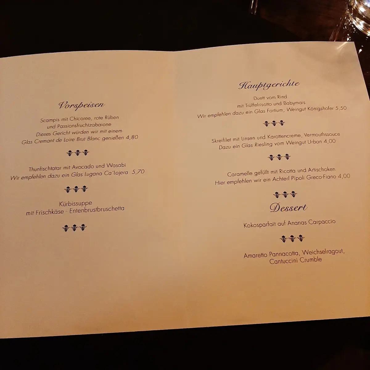 Speisekarte photo 2