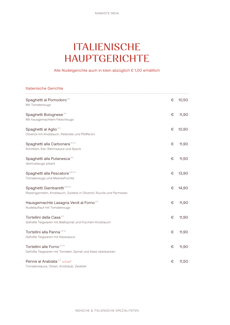 Speisekarte photo 1