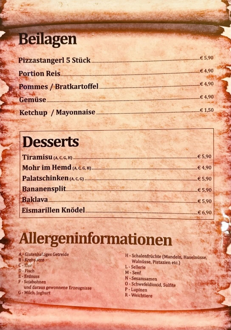 Speisekarte photo 1
