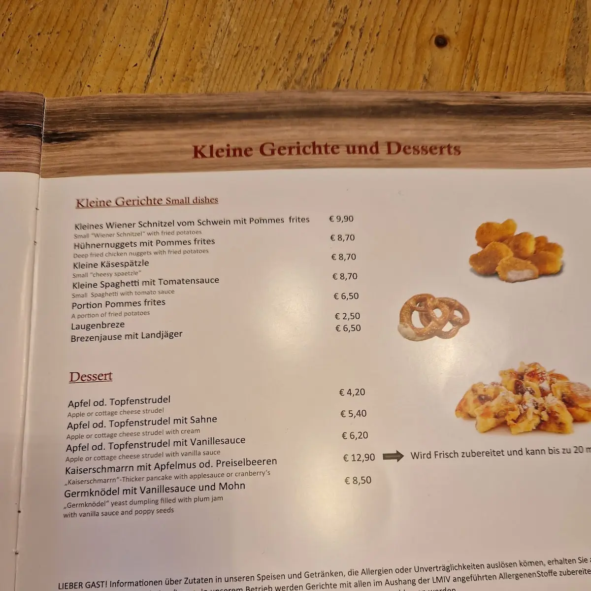 Speisekarte photo 9