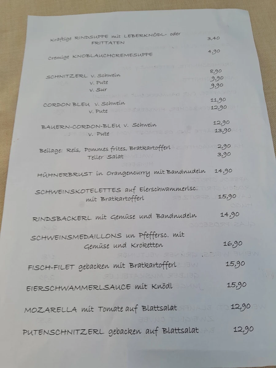 Speisekarte photo 2