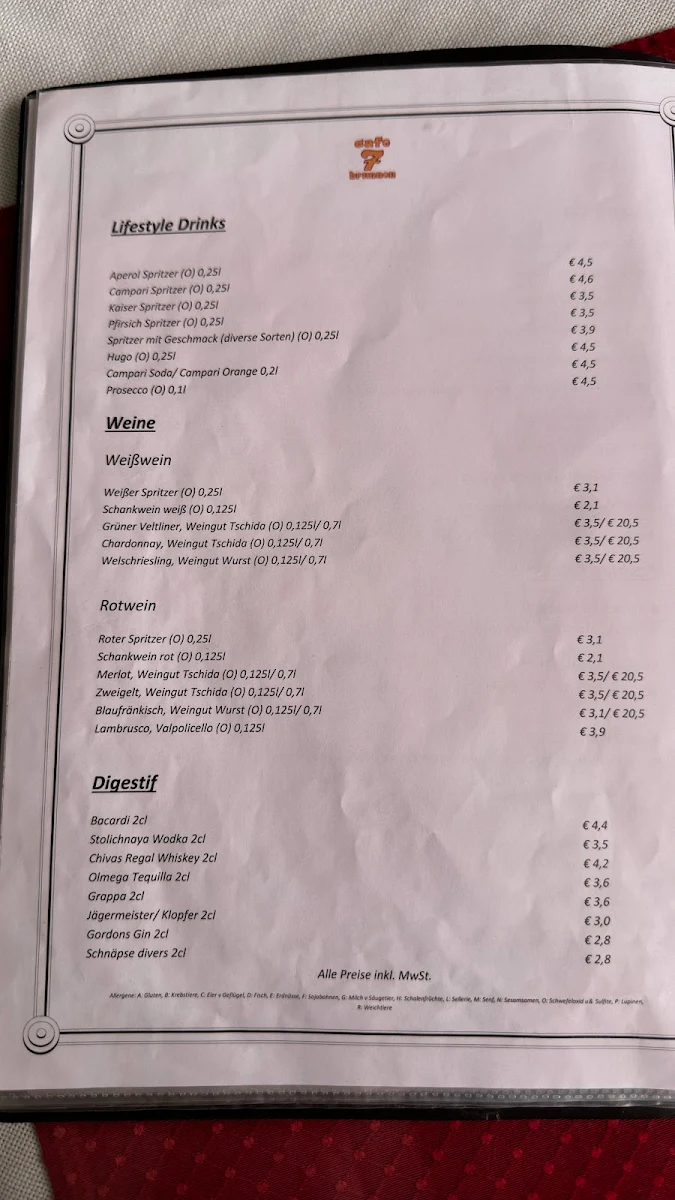 Speisekarte photo 2