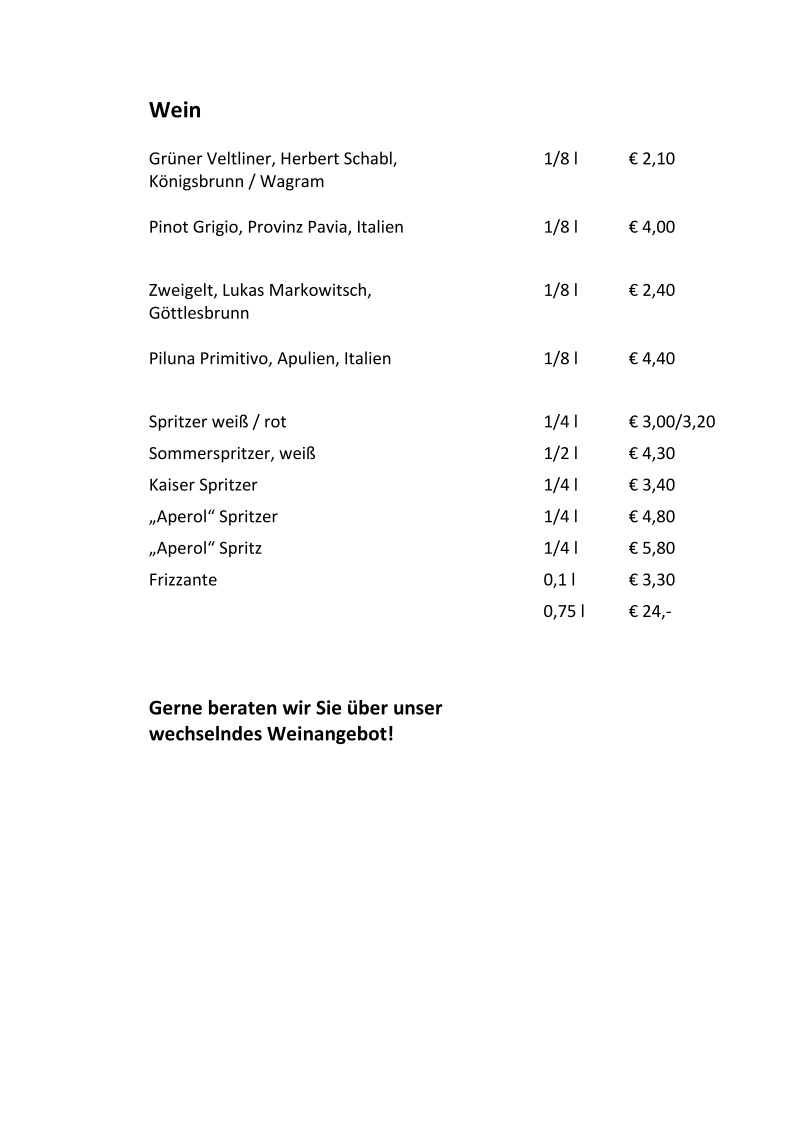 Speisekarte photo 7