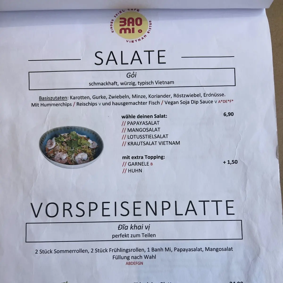 Speisekarte photo 1