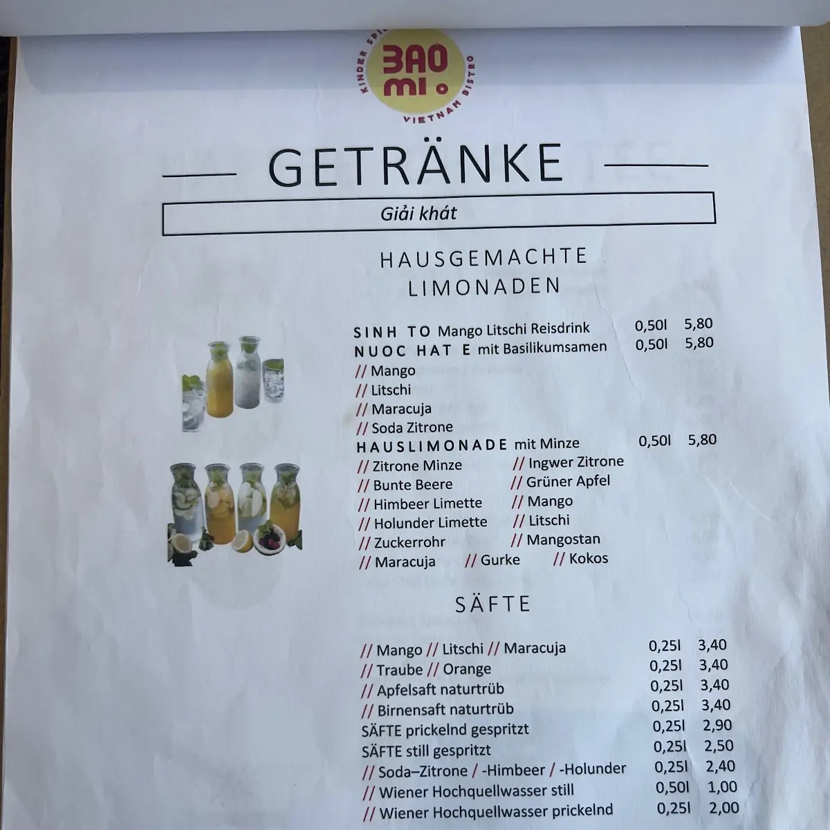 Speisekarte photo 3