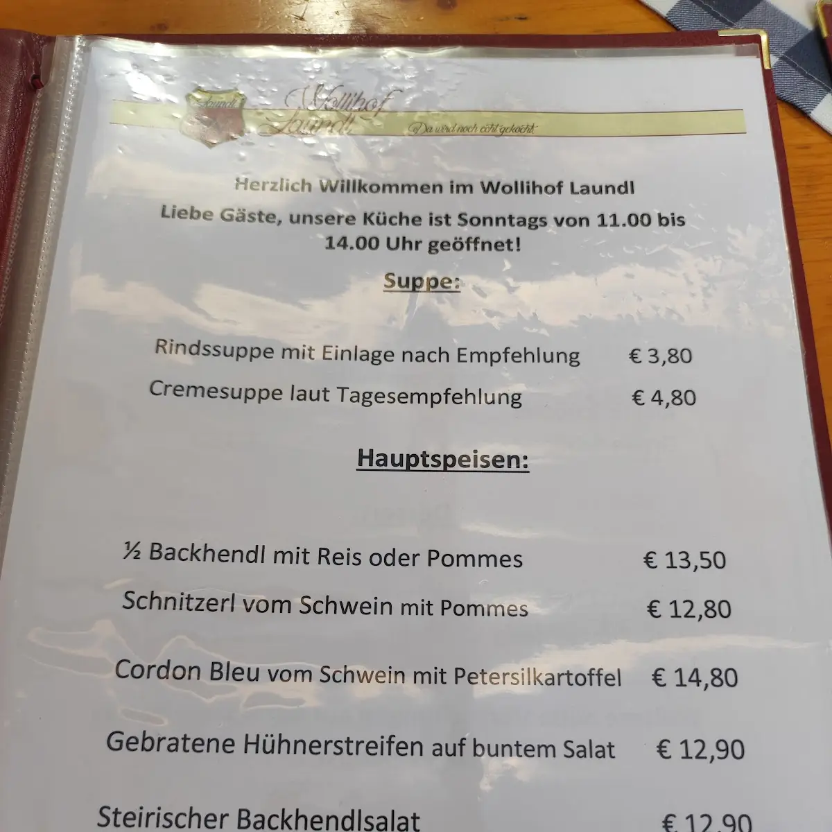 Speisekarte photo 1