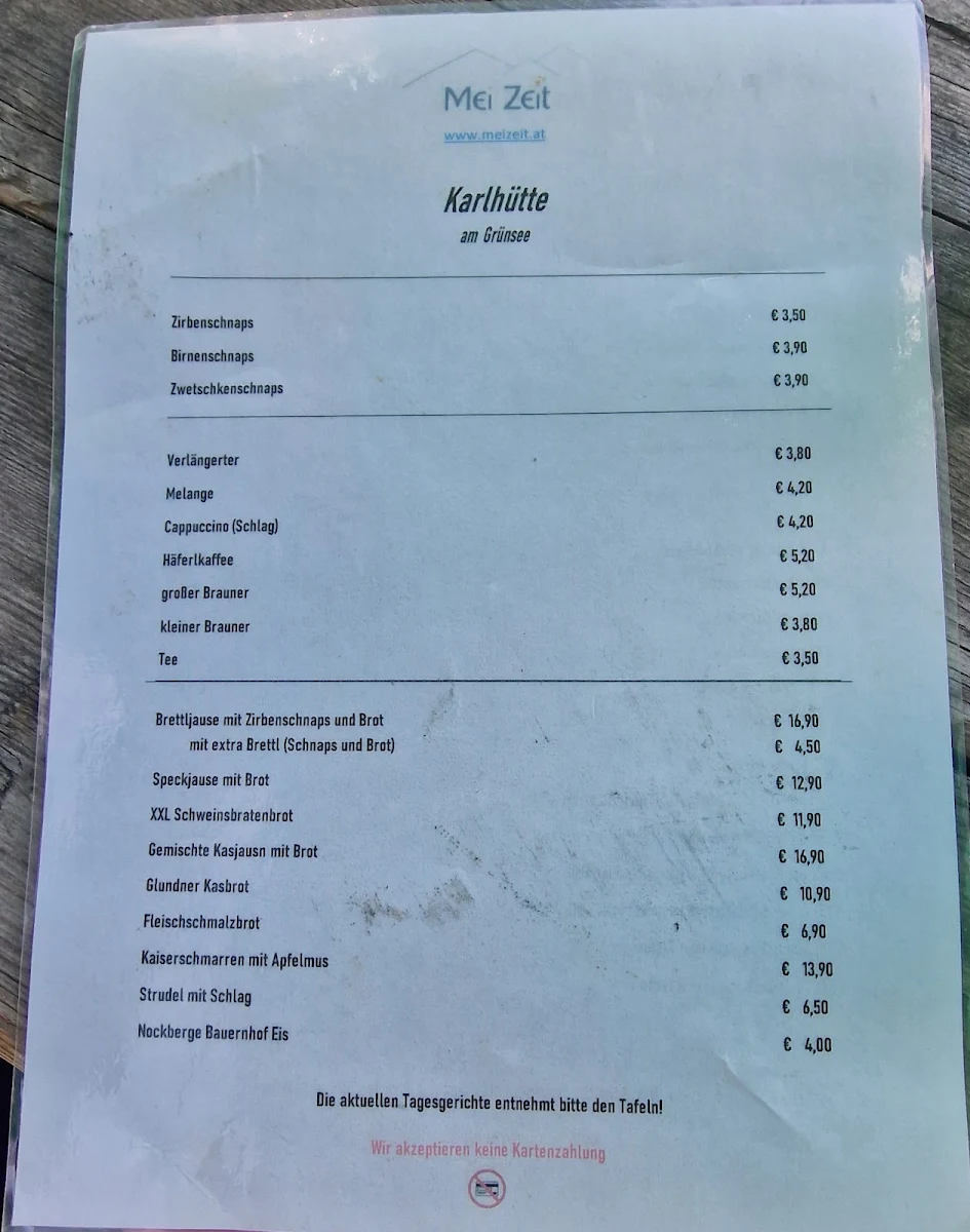Speisekarte photo 1