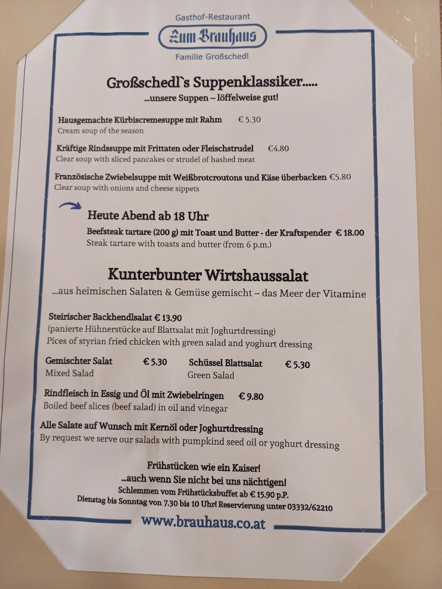 Speisekarte photo 1