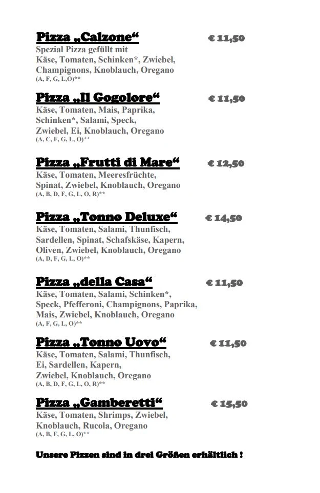Speisekarte photo 4