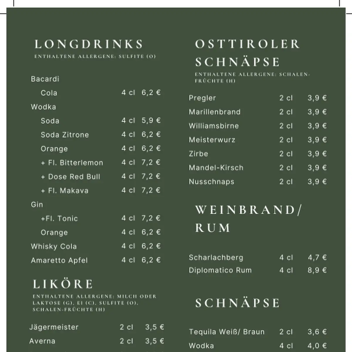 Speisekarte photo 3