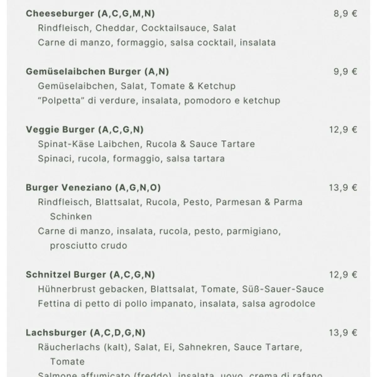 Speisekarte photo 4