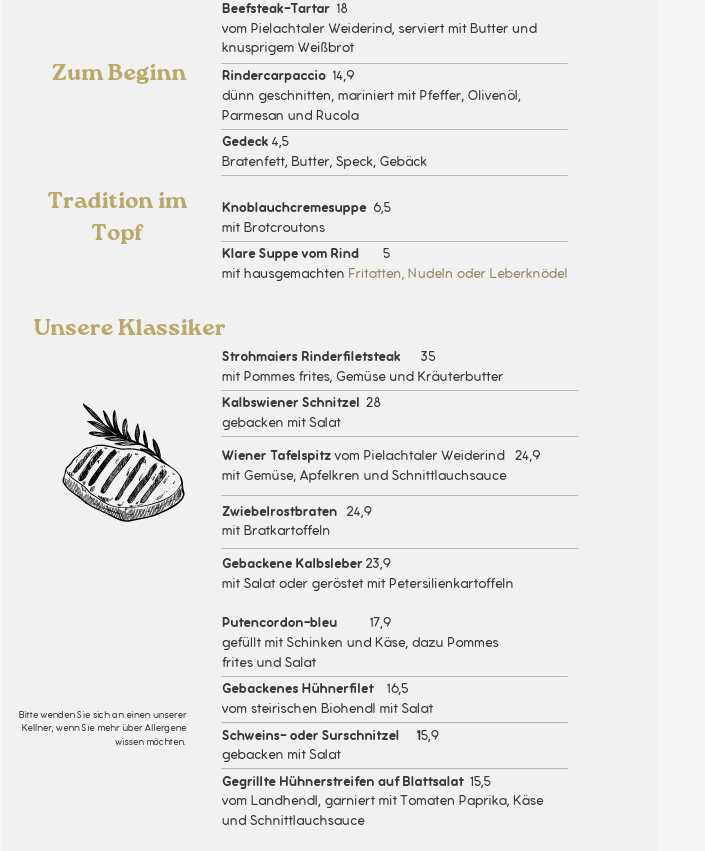 Speisekarte photo 1