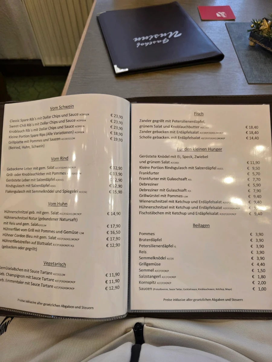 Speisekarte photo 2
