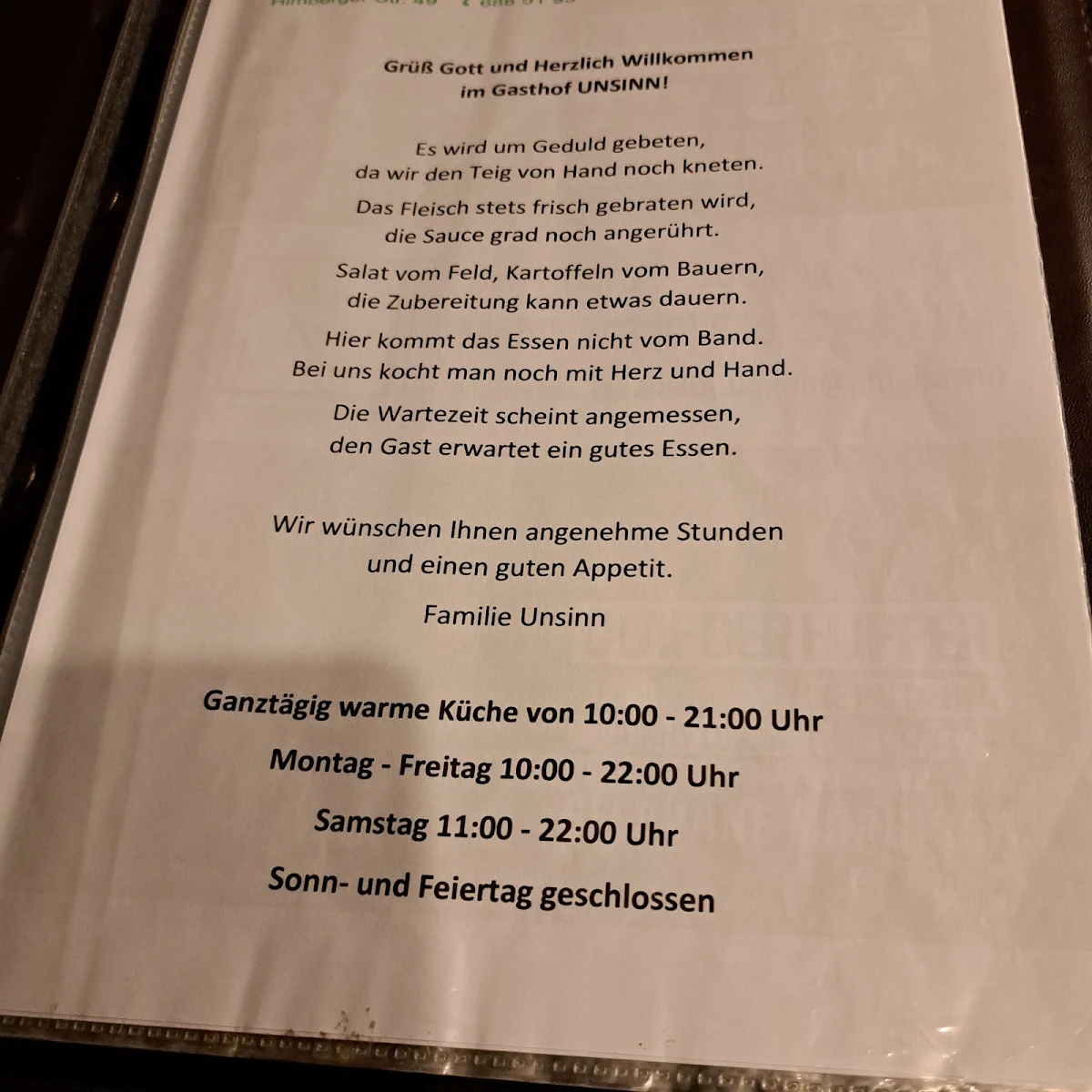 Speisekarte photo 8