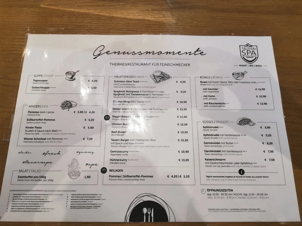 Speisekarte photo 2
