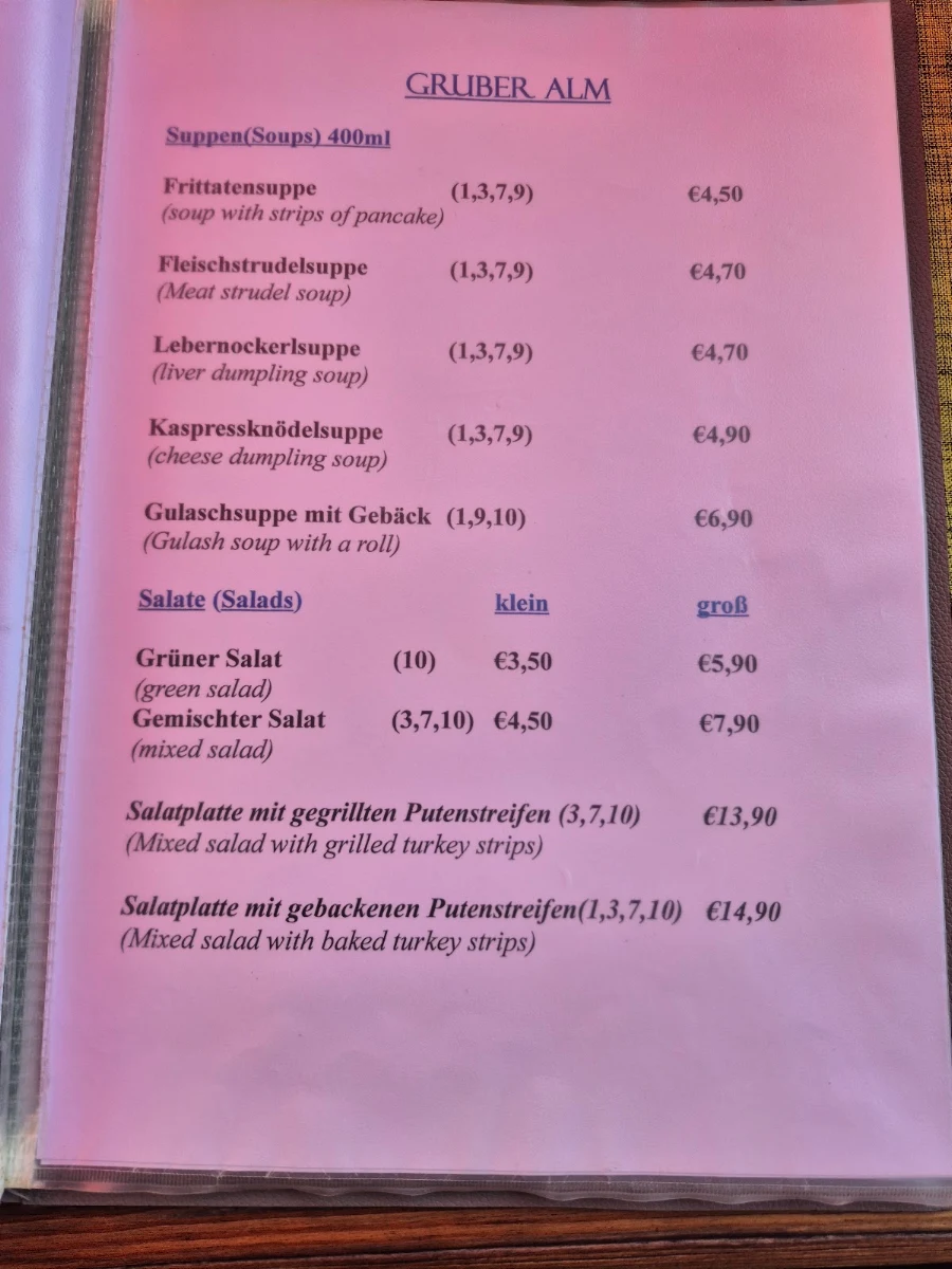 Speisekarte photo 3