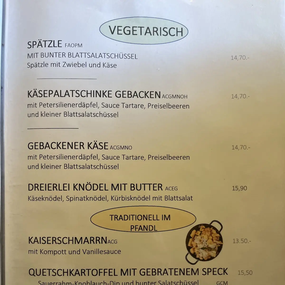 Speisekarte photo 1