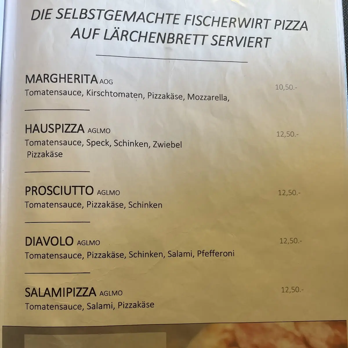 Speisekarte photo 2