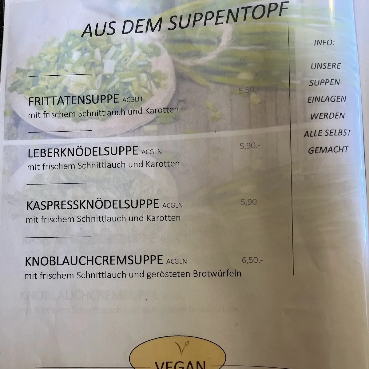 Speisekarte photo 5