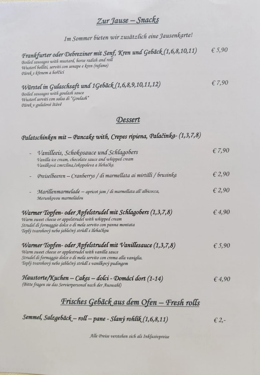 Speisekarte photo 1