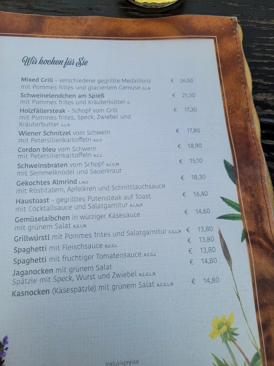 Speisekarte photo 2