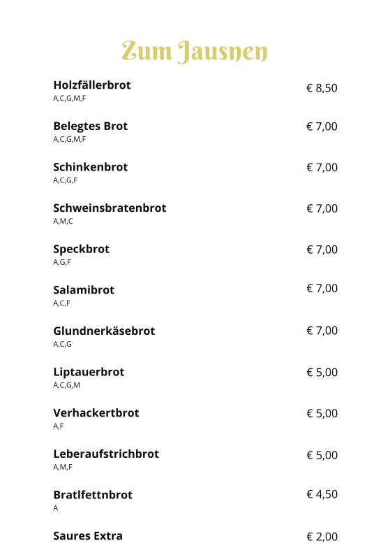 Speisekarte photo 2