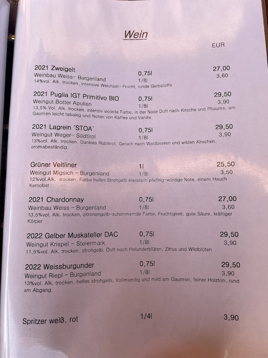 Speisekarte photo 3